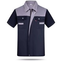 Vêtements de protection du travail d'été Uniforme de travail à manches courtes Machines d'ingénierie personnalisées Vêtements de travail pour la construction