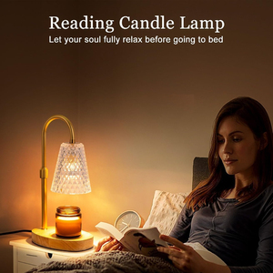Lampe chauffe-bougie électrique <span class=keywords><strong>de</strong></span> style nordique avec minuterie, pour la décoration intérieure, chauffe-cire en verre, lanterne <span class=keywords><strong>de</strong></span> fusion et <span class=keywords><strong>de</strong></span> réchauffement - Product Image 2