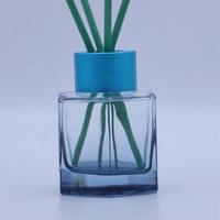 Bouteille d'aromathérapie hexagonale vide en verre pour parfum d'intérieur, verre ultra-transparent pour chambre/salon/voiture