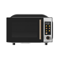 Oven Microwave Elektrik 700W 20L dengan Casing Kaca, Kontrol Timer Digital, Pemanasan Cepat, Hemat Energi, Laris Terjual