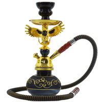 Haute arabe Shesha narguilé éléphant et aigle petit Pot ensemble acrylique tuyau d'eau tuyau en verre narguilé saveurs