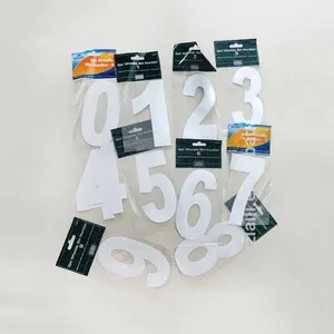 self-adhesive number wheeli been stickers /trash can sticker