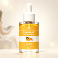Sérum Visage Hydratant Éclat Quotidien au Curcuma, Vitamine C et Acide Hyaluronique pour Peaux Sensibles – Emballage Boîte de Vente au Détail – Beauté