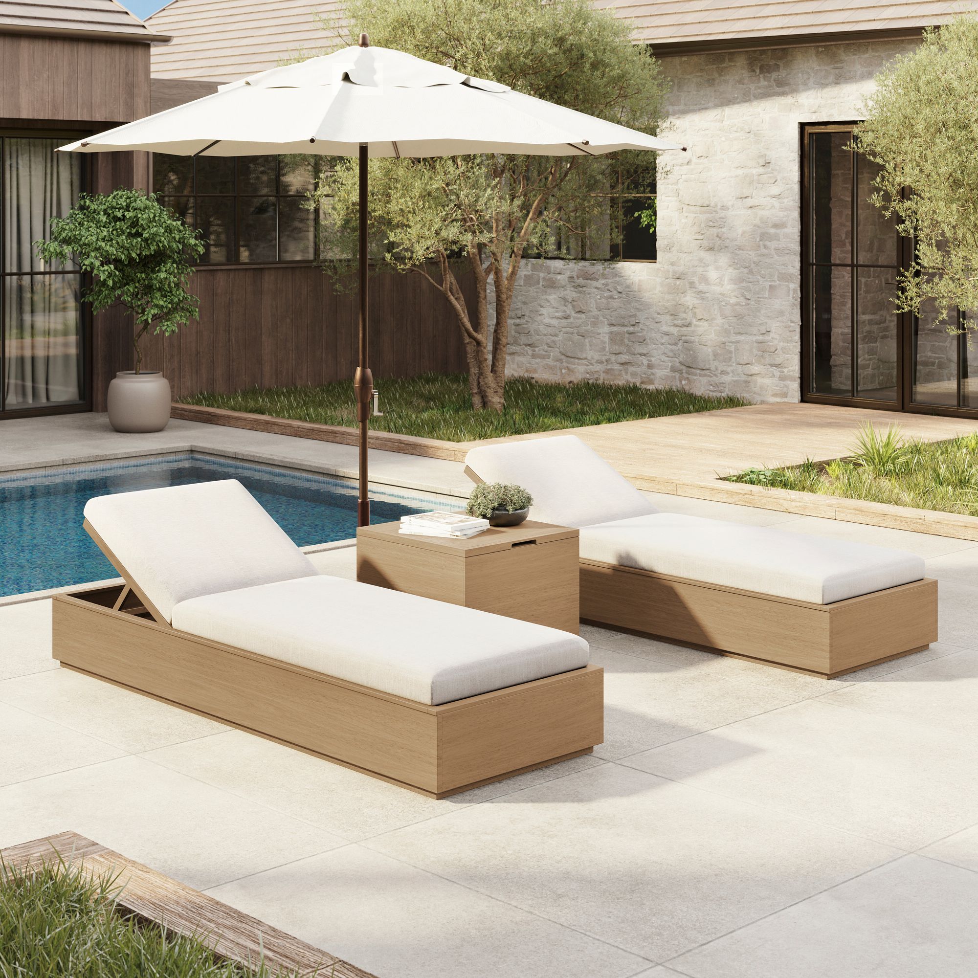 Furniture Teak Furniture swimming pool furniture Garden sun bed for patio lounge bench lounge bed