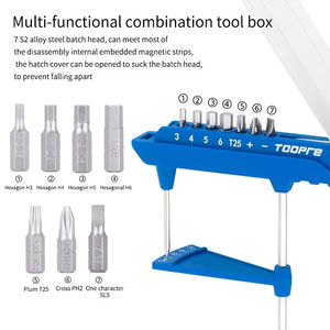 TOOPRE Jeu de clés dynamométriques <span class=keywords><strong>pour</strong></span> <span class=keywords><strong>VTT</strong></span> Pointeur hexagonal intégré Outil de couple de haute précision Pointeur <span class=keywords><strong>Clé</strong></span> <span class=keywords><strong>dynamométrique</strong></span> - Product Image 3