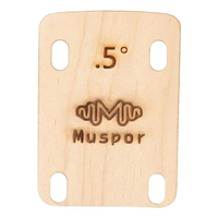 3Pcs Guitar Neck Shim Solid Maple Plate 0.25 0.5 1 Degree Electric Guitar Neck Shims for Bolt-on Guitar Neck Replacement Parts