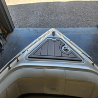 Tapis de pont en mousse EVA imitation teck pour plateforme de bain, transom et avant de bateau, style SeaDek MarineMat, auto-adhésif, pour Cobalt 212 de 2007