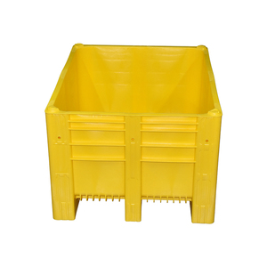 Ağır gıda sınıfı 1200X800X740 plastik kutu palet kapakları et işlemcileri lojistik taşıma köpek kafesi kutu - Product Image 3