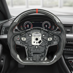 พวงมาลัยคาร์บอนไฟเบอร์แบบฐานเรียบสำหรับรถยนต์โตโยต้า ซูปรา A80 <span class=keywords><strong>A70</strong></span> - Product Image 1