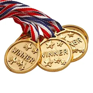Ücretsiz kurdele ile özel 2D veya 3D altın kaplama spor madalya