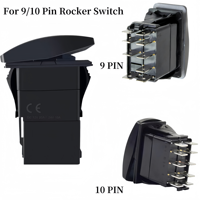 Conector de cable de terminal de 9-10 pines para interruptor basculante Carling, kit de enchufe de bloque de interruptor basculante marino personalizado para embarcaciones