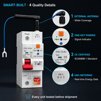 Disjoncteur miniature Delixi MCB RCBO sous vide 1P 2P 3P 4P 400V pour la distribution d'énergie éolienne et renouvelable – Vente en gros