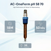 Harga Pabrik Profesional OEM/ODM Elektroda pH Sekali Pakai Akurasi 0.1pH Konektor S8 Panjang 70mm Sensor pH Stabil Sinar Gamma