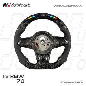 Volant personnalisé en fibre de carbone forgée noire avec LED pour BMW Z4 E89 SDrive Cabriolet 2010-2017 35is 35i 30i 28i 23i 20i 18i - Product Image 2