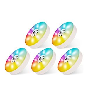 Trend Smart Sensor 7-color LED Night <b>Lights</b> for Baby Room Circular Plastic Magnetic Indoor <b>Bedside</b> <b>Wall</b> Cabinet Small Bedroom - Product Image 1