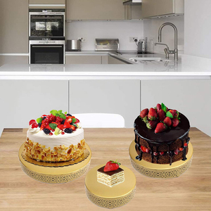 Supporto per torta all'ingrosso Set di supporti per torta rotondi in metallo Dessert Cupcake <span class=keywords><strong>pasticceria</strong></span> Candy Display Plate per matrimonio, evento, festa di compleanno - Product Image 5