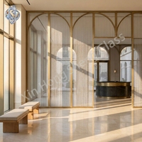 Cloison décorative en verre artistique câblé pour salle de bain, escalier, salle à manger, salon, hôtel, villa, bureau – Personnalisation sur mesure