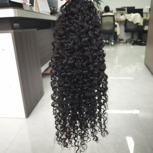 Extensiones de Cabello Rizado Bohemio Invisible Sin Nudos 8A, 60g, Cabello Humano Pre-Separado, Sin Tensión, Mechones de Pluma para Crochet - Product Image 2