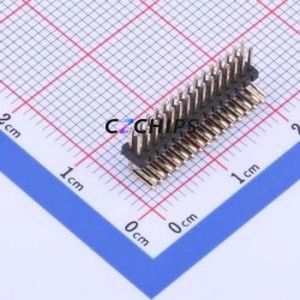 X1321WR-2x15J-C40D18 Pin Header Bent Lead Through Hole,P=1.27mm Connector 2x15P 1.27mm 1.27mm Pin Header - Product Image 1