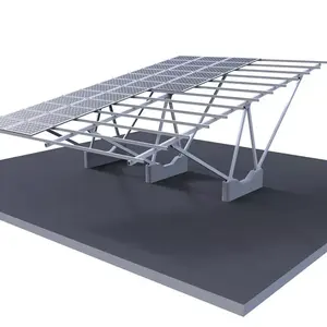 Kit di staffe motorizzate per montaggio a terra a energia solare alimentato con modulo fotovoltaico per porta auto regolabile
