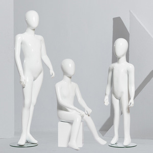 ภาพแอบสแตรกต์รูปหัวไข่สีขาวหุ่นจำลองสำหรับเด็กวัยรุ่นเด็กผู้หญิงเด็กผู้ชายตัวเล็ก - Product Image 4