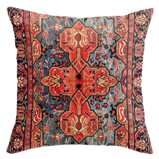 Hot sale 45x45cm turkish pattern print sofa decorative cushion cover kilim pillows