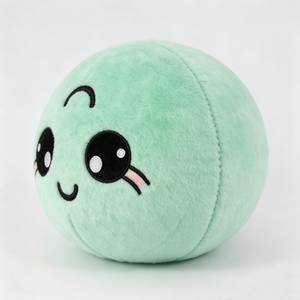 ลูกบอลตุ๊กตาหน้ายิ้มแบบกำหนดเอง, ลูกบอลตุ๊กตาทรงกลมสีเขียวมิ้นท์, ลูกบอลตุ๊กตาหน้ายิ้มบีบคลายเครียด - Product Image 2