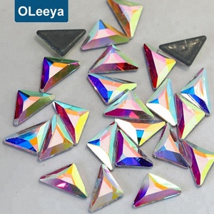 Piedras de Cristal AB de Alta Calidad al por Mayor, Forma Navette, Adornos Termoadhesivos para Prendas y Accesorios - Product Image 6