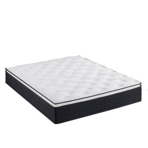 Juego de cama de colchón de muelles de bolsillo de lujo, sistema de soporte fuerte para dormir cómodo, rollo de esponja híbrida de látex Natural, tamaño King - Product Image 4
