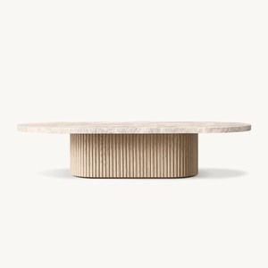 Modern Minimalist Solid Wood and Marble <strong>Top</strong> Center <strong>Table</strong> <strong>High</strong> Quality Custom Living Room Furniture Coffee <strong>Table</strong> - Product Image 1