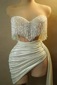 चाय की लंबाई के लिए महिलाओं की सेक्सी टैसटेड ट्यूब, चाय की लंबाई वाले चिफन गर्मियों के लिए - Product Image 3