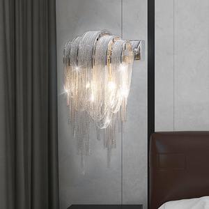 Intérieur décoratif intérieur led salon chaîne en aluminium luxe simple chambre gland <span class=keywords><strong>lustre</strong></span> appliques bon marché - Product Image 2