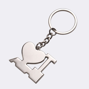 Llavero Metálico Creativo en Forma de Corazón ILOVE, Sublimable, con la Inscripción Love PAPA&MAMA, para Personalizar en Ramadán, Navidad, Fiestas y Festivales - Product Image 3