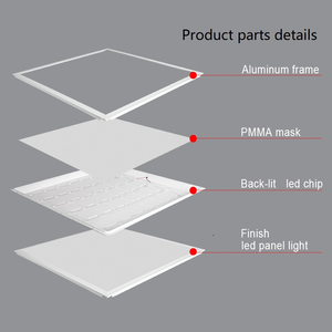 <span class=keywords><strong>Panel</strong></span> de Luz <span class=keywords><strong>LED</strong></span> de Techo Moderno de Aluminio Retroiluminado de 595*595mm, Económico, de Fábrica Jiaxing, para Hogar y Oficina - Product Image 3