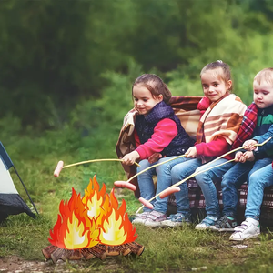Centro de Mesa de Cartón 3D con Diseño de Fogata, Decoración de Cumpleaños con Temática de Bombero, Decoración de Halloween para el Hogar, <span class=keywords><strong>Chimenea</strong></span> para Fiestas de Graduación - Product Image 5