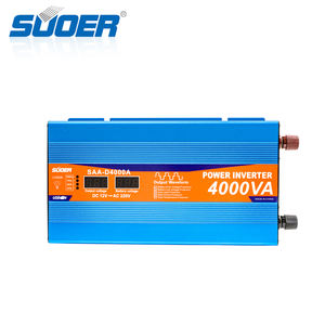 อินเวอร์เตอร์ <span class=keywords><strong>Suoer</strong></span> SAA-D4000A จัดส่งเร็ว <span class=keywords><strong>4000W</strong></span> 5000w 12V เป็น 120V 230V คลื่นไซน์บริสุทธิ์ แปลงไฟ DC เป็น AC - Product Image 1