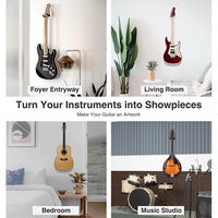Support mural pour guitare électro-acoustique, crochet de suspension en bois pour mur en ardoise, support mural en métal pour guitare