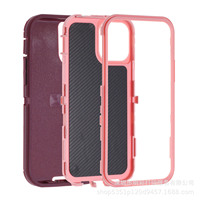   Étui de protection intégrale triple protection pour iPhone 15 Pro 14 13 Anti-chute Neutre En stock