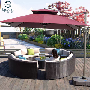 Hiện đại vườn PE mây cong <span class=keywords><strong>sofa</strong></span> đặt ngoài trời sân khách sạn không thấm nước Patio ngoài trời <span class=keywords><strong>sofa</strong></span> <span class=keywords><strong>Set</strong></span> - Product Image 4