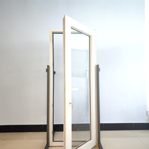 Porte française en <span class=keywords><strong>verre</strong></span> trempé PVC BIEYE de 65 mm d'épaisseur avec cloison, isolation thermique, usage extérieur, garantie de 3 ans - Product Image 5