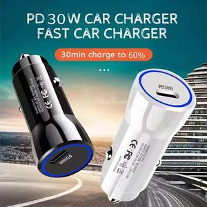 30W Car Charger Fast Charging USB-<b>C</b> 30W PD Charger <b>Type</b>-<b>C</b> Car <b>Adapter</b> Mobile Phone Car Charger - Product Image 5