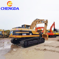 Excavatrice Caterpillar 320BL d'occasion de 20 tonnes avec moteur, boîte de vitesses, pompe, roulement, moteur, composants POCLAIN Kawasaki Changjiang en stock
