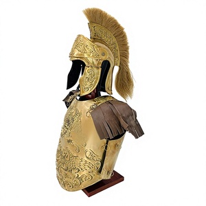 Laiton médiéval grand aigle armure Cuirasse romaine reconstitution armure en laiton complet casque romain finition en laiton Antique Costume d'Halloween - Product Image 1