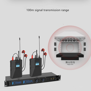IEM 2 Kênh <span class=keywords><strong>Transmitter</strong></span> Cá Nhân Không Dây Trong Tai Monitor Hệ Thống Với 4 BodypackS - Product Image 2