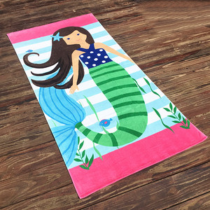 Serviette <span class=keywords><strong>de</strong></span> bain et <span class=keywords><strong>de</strong></span> plage pour enfants 100 % coton, imprimée des deux côtés, séchage rapide et douce - Product Image 5