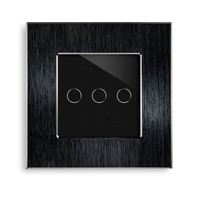Solution d'éclairage intelligent 1/2/3 voies, panneau tactile blanc/noir, norme européenne, interrupteur intelligent WiFi 10A avec commande vocale pour la maison