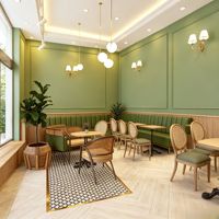 Design d'intérieur de café, comptoir de café en bois, présentoir, table de bar, mobilier personnalisé pour la décoration d'un café
