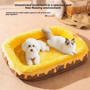 Lit pour <span class=keywords><strong>chien</strong></span> personnalisé, doux et confortable, coussin amovible et lavable, canapé pour animaux de compagnie, lit pour chiens et chats - Product Image 2
