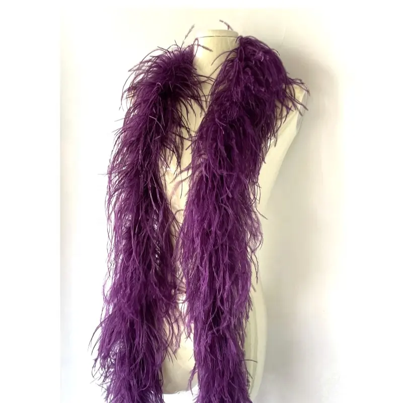Fashion Decorative 3ply Ostrich Feather Boa