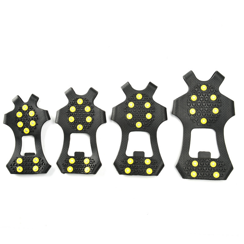 10 Steel Studs Anti-Skid ice climbing Crampons Spikes Cleats Winter Climbing Ice Gripper Anti Slip Boots